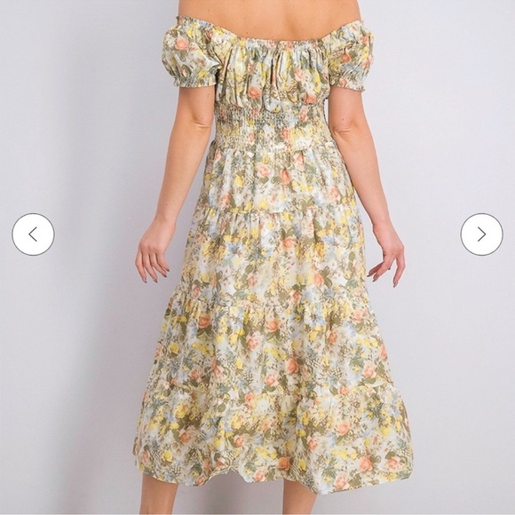 DANIELLE BERNSTEIN Floral Maxi Dress size 1X - Picture 10 of 10